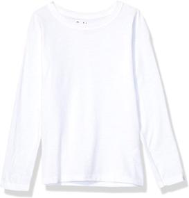 img 3 attached to Hanes ComfortSoft Long Sleeve Tee for Girls