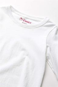 img 1 attached to Hanes ComfortSoft Long Sleeve Tee for Girls