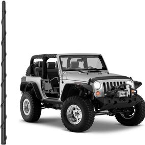 img 4 attached to Enhance Your Jeep Wrangler's Connectivity with KSaAuto Spiral Antenna