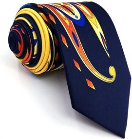 img 1 attached to Classic Multicolor Geometric Print Necktie