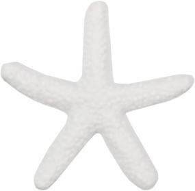 img 2 attached to 🌟 LJY 25 Pieces White Resin Pencil Finger Starfish | Wedding, Home Decor & Craft Project | 2.3 Inches