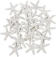 🌟 ljy 25 pieces white resin pencil finger starfish | wedding, home decor & craft project | 2.3 inches logo