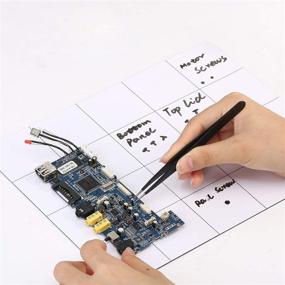 img 3 attached to 💡 Magnetic Project Mat for Computer Repair Screws - 11.8 x 9.8 Inch | Rewritable Magnetic Work Surface | Prevent Loss of Small Screws | Compatible with iPhone, Cellphone, Laptop