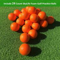 🏌️ skylife golf practice balls: soft foam balls for indoor & outdoor training - orange (24pcs) логотип