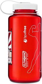 img 3 attached to 🚰 Old School Labs Water Bottle - Nalgene Wide Mouth 32oz - Durable, Leak-Proof & BPA-Free for Sports, Fitness, Workouts - Stain & Odor Resistant - Old School Red