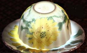 img 3 attached to Exquisite Sunflower Vintage Chintz Porcelain Coffee: Timeless Elegance and Classic Charm