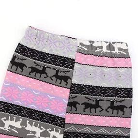 img 1 attached to Warm Winter Cotton Fleece Leggings Pants for Girls - Thick Clothing