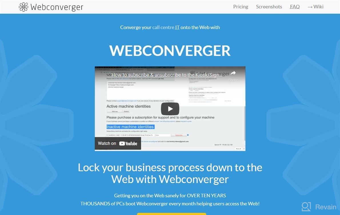 img 1 attached to Webconverger review by Justin Hollins