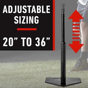 img 3 attached to 🔵 Franklin Sports Youth Teeball Batting Tee - Multi-Sport Adjustable Hitting Tee for Teeball, Softball, and Baseball - Batting Tee Stand