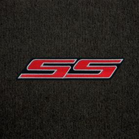 img 2 attached to 🔥 Enhance Your Chevrolet Camaro 2010-2015 with 4Pc Ebony Velourtex SS Logo Mats