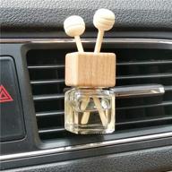 🚗 empty essential oil diffuser bottle for car air freshener - 4 pack - vent clip auto perfume diffuser bottle - aromatherapy fragrance ornament decor logo