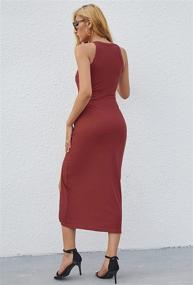 img 1 attached to JLCNCUE Causal Bodycon Dresses Sleeveless