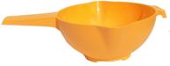 🍊 tupperware 2 quart colander strainer with handle in vibrant orange - a must-have kitchen essential! logo