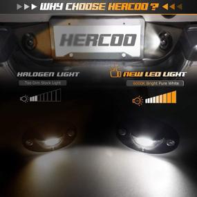 img 2 attached to 🚗 HERCOO LED License Plate Light for Dodge Ram 1500 2500 3500 1994-2002, Pack of 2