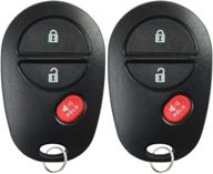 🔑 pack of 2 keyless entry remote control car key fob replacements for gq43vt20t by keylessoption logo