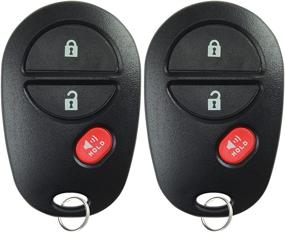 img 3 attached to 🔑 Pack of 2 Keyless Entry Remote Control Car Key Fob Replacements for GQ43VT20T by KeylessOption