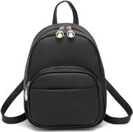 leather backpack daypack zippered crossbody women's handbags & wallets for fashion backpacks logo