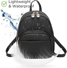 img 2 attached to Leather Backpack Daypack Zippered Crossbody Women's Handbags & Wallets for Fashion Backpacks