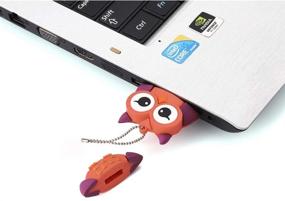 img 1 attached to 🦉 GARRULAX 32GB Флеш-накопитель Сова - Милый животный USB2.0 Накопитель для детей, детей, коллег, студентов - Хранение данных Пендрайв Флеш-накопители