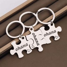 img 2 attached to 🧩 Ohana Puzzle Keychain Set: Symbolizing Best Friend, Family; TGBJE Delivers