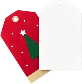 img 1 attached to 🎁 Hallmark Holiday Gift Wrap Accessory Kit: Red Truck, Tree, Snowflake - 6 Bows, 12 Tags, 9 Yards Twine - Kraft, Red, Green, White