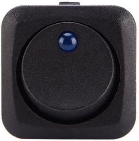 img 2 attached to 🚗 ESUPPORT 25mm Car Boat Blue LED Light Rocker Toggle Switch - 5 Pack, 12V 25A - Dash Board ON/Off Switch