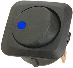 img 3 attached to 🚗 ESUPPORT 25mm Car Boat Blue LED Light Rocker Toggle Switch - 5 Pack, 12V 25A - Dash Board ON/Off Switch