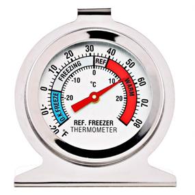 img 3 attached to Refrigerator Freezer Thermometer Large Dial