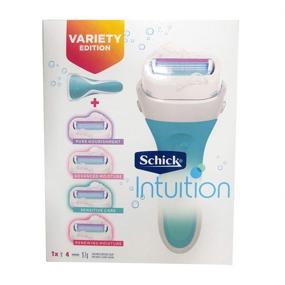 img 2 attached to Schick Intuition Variety Edition 1 Razor Handle + 4 Cartridges - Sensitive Care Bundle