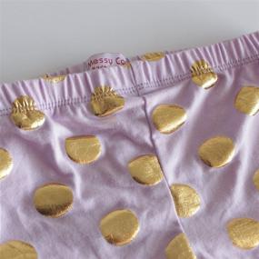 img 2 attached to 👖 Adorable Messy Code Leggings: Girls' Clothing for Trendy Toddler Fashion