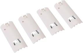 img 1 attached to 🔋 TKOOFN 4 Pack Rechargeable Batteries & Charging Dock for Nintendo Wii Remote Controller - Backup and Replacement Solution with 2800mAh Capacity