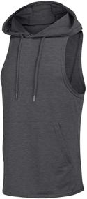 img 3 attached to 🏃 IWoo Running Polyester Sleeveless T-Shirts for Men's Activewear