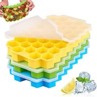 🧊 ice cube trays, spightdex silicone ice tray with removable lids and anti-overflow feature, 3 pack, easy-release flexible ice molds for whiskey cocktails, freezer chilled drinks - bpa free logo