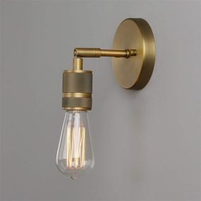 img 3 attached to 💡 Set of Two Phansthy 1-Light Sconce Lights with Antique Brass Finish for Bedroom Hallway Bathroom Living Room