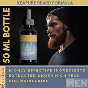 img 2 attached to Beard Growth Derma Roller - 0.3mm Beard Roller for Hair Growth, Ideal Father's Day Gift Set for Men including Large 1.7oz Beard Growth Oil & Beard Comb, Promotes Facial Hair Growth