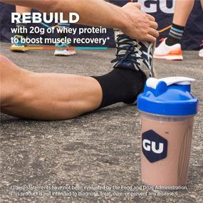 img 3 attached to 🍫 Заряжайте своё тело с Gu Energy Roctane Ultra Endurance Protein Recovery Drink Mix - 15 порций, вкусный шоколадный смузи.