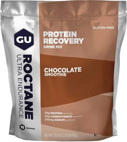 img 4 attached to 🍫 Заряжайте своё тело с Gu Energy Roctane Ultra Endurance Protein Recovery Drink Mix - 15 порций, вкусный шоколадный смузи.