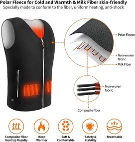 img 3 attached to MIBABO Powered Heating Washable Included Sports & Fitness