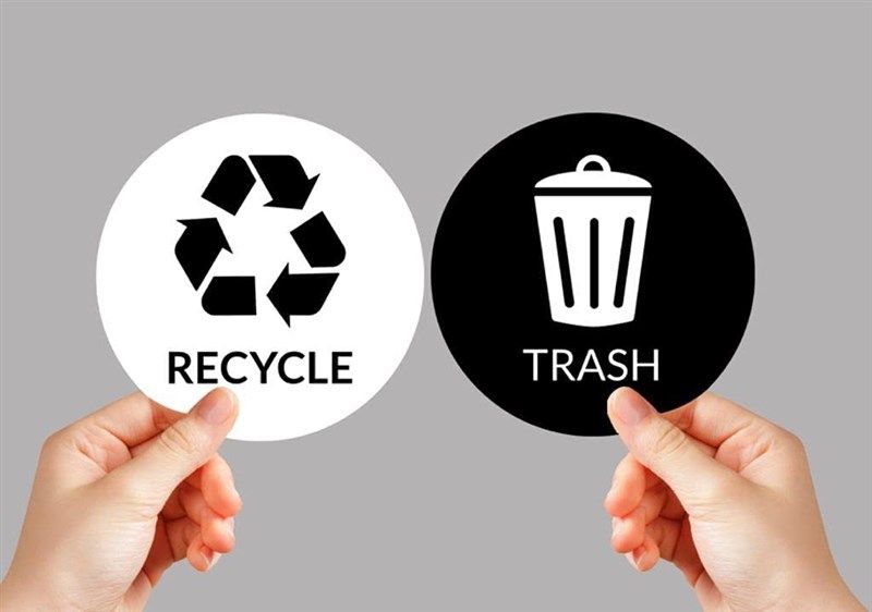 vbap corp recycle trash sticker 로고