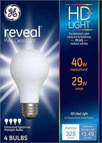 img 3 attached to GE Lighting Reveal HD HaloGE Lightingn Light Bulbs: A19 Enhance Spectrum (40W Replacement) - 4-Pack HaloGE Lightingn Light Bulbs