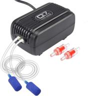 🐠 orgen dual outlet aquarium air pump - adjustable valve, ultra silent & energy efficient oxygen fish tank bubbler with air stone silicone tube - ideal for 1-80 gallon tanks logo