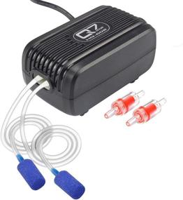 img 4 attached to 🐠 Orgen Dual Outlet Aquarium Air Pump - Adjustable Valve, Ultra Silent & Energy Efficient Oxygen Fish Tank Bubbler with Air Stone Silicone Tube - Ideal for 1-80 Gallon Tanks