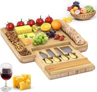 bambüsi charcuterie stainless steel slid out tray: the perfect housewarming gift! логотип