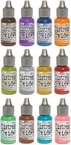 img 1 attached to 🎨 Tim Holtz Distress Oxide Reinkers Bundle - Complete Set of 12 Vibrant Colors