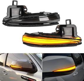 img 4 attached to Smoked Lens Sequential Dynamic Indicator Strip for Toyota Tacoma (2016-2021) & RAV4 XA50 (2019-2021) - SUPAREE LED Side Mirror Turn Signal Lights