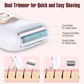 img 1 attached to 🔌 Ultimate 3-in-1 Epilator for Women: Hair Removal, Shaving, and Callus Removal - Electric Tweezers for Legs, Bikini, Lips, Arms - Perfect Hair Remover