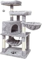 🐱 enhance your cat's playtime with the syandlvy multi-level indoor cat tree: the ultimate furniture activity tower for kittens, complete with scratching posts, perch, hammock, and interactive hanging ball logo