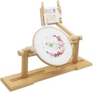 rotated embroidery stand needlework project logo