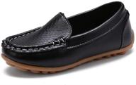 👞 rvrovic leather toddler boys' loafers oxford shoes for loafers logo