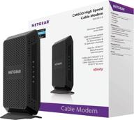 💨 netgear cm600 cable modem: xfinity, spectrum, cox compatible, up to 400 mbps speeds, docsis 3.0, 24x8 channel bonding logo